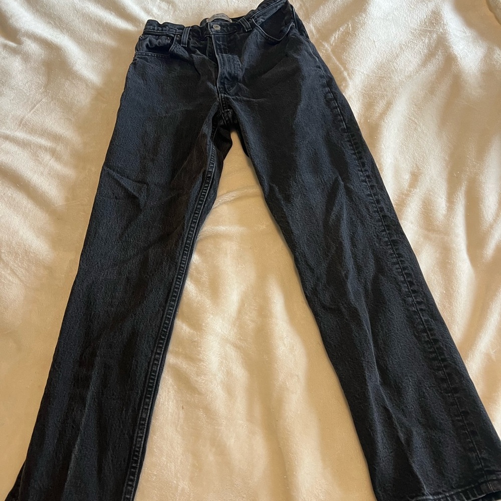 Abercrombie and fitch washed black 90s jeans